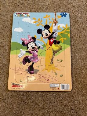 Disney Minnie & Mickey Clubhouse Puzzle - Pink, Yellow, Blue